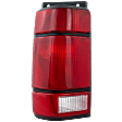 Driver Side Tail Light, without Bulb, Halogen, Clear and Red Lens, 6 Cyl., 4.0L Engine