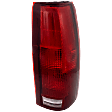 Passenger Side Tail Light, with Bulb, Halogen, Clear and Red Lens, Except 15, 000 Lbs. GVW