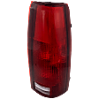 Passenger Side Tail Light, with Bulb, Halogen, Clear and Red Lens, Except 15, 000 Lbs. GVW