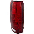 Passenger Side Tail Light, with Bulb, Halogen, Clear and Red Lens, Except 15, 000 Lbs. GVW