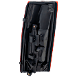 Passenger Side Tail Light, with Bulb, Halogen, Clear and Red Lens, Except 15, 000 Lbs. GVW