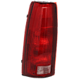Driver Side Tail Light, with Bulb, Halogen, Clear and Red Lens, Except 15, 000 Lbs. GVW
