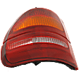 Driver Side Tail Light, without Bulb, Halogen, Amber, Clear and Red Lens