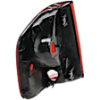 Passenger Side Tail Light, without Bulb, Halogen, Clear and Red Lens, CAPA CERTIFIED