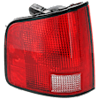 Driver Side Tail Light, without Bulb, Halogen, Clear and Red Lens