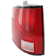 Driver Side Tail Light, without Bulb, Halogen, Clear and Red Lens