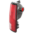 Driver Side Tail Light, without Bulb, Halogen, Clear and Red Lens