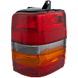 Passenger Side Tail Light, without Bulb, Halogen, Amber, Clear and Red Lens