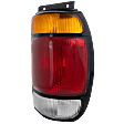 Passenger Side Tail Light, without Bulb, Halogen, Amber, Clear and Red Lens