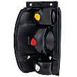 Passenger Side Tail Light, without Bulb, Halogen, Amber, Clear and Red Lens