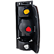Driver Side Tail Light, without Bulb, Halogen, Amber, Clear and Red Lens