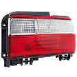 Passenger Side Tail Light, with Bulb, Halogen, Clear and Red Lens, Sedan