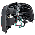 Driver Side Tail Light, with Bulb, Halogen, Clear and Red Lens, Sedan