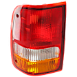 Driver Side Tail Light, without Bulb, Halogen, Amber, Clear and Red Lens