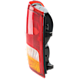 Driver Side Tail Light, without Bulb, Halogen, Amber, Clear and Red Lens