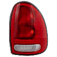 Passenger Side Tail Light, without Bulb, Halogen, Clear and Red Lens