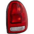 Passenger Side Tail Light, without Bulb, Halogen, Clear and Red Lens