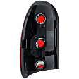 Passenger Side Tail Light, without Bulb, Halogen, Clear and Red Lens