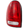 Driver Side Tail Light, with Bulb, Halogen, Clear and Red Lens