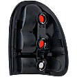 2000 Chrysler Grand Voyager - Driver Side Tail Light, without Bulb, Halogen, Clear and Red Lens