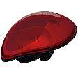 2000 Chrysler Grand Voyager - Driver Side Tail Light, without Bulb, Halogen, Clear and Red Lens