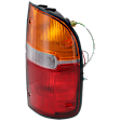 Passenger Side Tail Light, with Bulb, Halogen, Amber, Clear and Red Lens