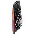 Passenger Side Tail Light, with Bulb, Halogen, Amber, Clear and Red Lens