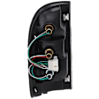 Passenger Side Tail Light, with Bulb, Halogen, Amber, Clear and Red Lens