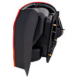Driver Side, Outer Tail Light, without Bulb, Halogen, Amber and Red Lens, Sedan