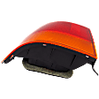 Driver Side, Outer Tail Light, without Bulb, Halogen, Amber and Red Lens, Sedan