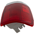Driver Side Tail Light, without Bulb, Halogen, Clear and Red Lens