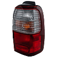 Passenger Side Tail Light, with Bulb, Halogen, Clear and Red Lens