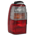 Driver Side Tail Light, with Bulb, Halogen, Clear and Red Lens, Production Date From January 1997
