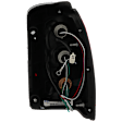 Driver Side Tail Light, with Bulb, Halogen, Clear and Red Lens, Production Date From January 1997