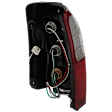 Driver Side Tail Light, with Bulb, Halogen, Clear and Red Lens, Production Date From January 1997