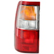Driver Side Tail Light, without Bulb, Halogen, Clear and Red Lens
