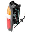Passenger Side Tail Light, with Bulb, Halogen, Amber, Clear and Red Lens, 6 Cyl., 3.3L Engine, Production Date To December 1998