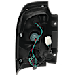 Passenger Side Tail Light, with Bulb, Halogen, Amber, Clear and Red Lens, 6 Cyl., 3.3L Engine, Production Date To December 1998