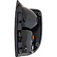 Driver Side Tail Light, without Bulb, Halogen, Amber, Clear and Red Lens