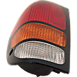 Driver Side Tail Light, without Bulb, Halogen, Amber, Clear and Red Lens