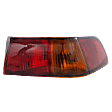 Passenger Side, Outer Tail Light, with Bulb, Halogen, Amber and Red Lens, Japan/USA (NAL Brand) Built