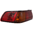 Driver Side, Outer Tail Light, with Bulb, Halogen, Amber and Red Lens, Japan/USA (NAL Brand) Built