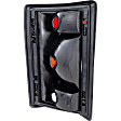 Passenger Side Tail Light, without Bulb, Halogen, Clear and Red Lens