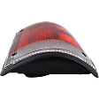 Passenger Side Tail Light, without Bulb, Halogen, Clear and Red Lens
