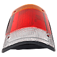 Passenger Side Tail Light, without Bulb, Halogen, Amber, Clear and Red Lens