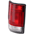 Driver Side Tail Light, without Bulb, Halogen, Clear and Red Lens