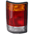 Driver Side Tail Light, without Bulb, Halogen, Amber, Clear and Red Lens