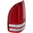 Driver Side Tail Light, without Bulb, Halogen, Clear and Red Lens