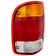 1998-1999 Ford Ranger - Driver Side Tail Light, without Bulb, Halogen, Amber, Clear and Red Lens