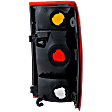 1998-1999 Ford Ranger - Driver Side Tail Light, without Bulb, Halogen, Amber, Clear and Red Lens